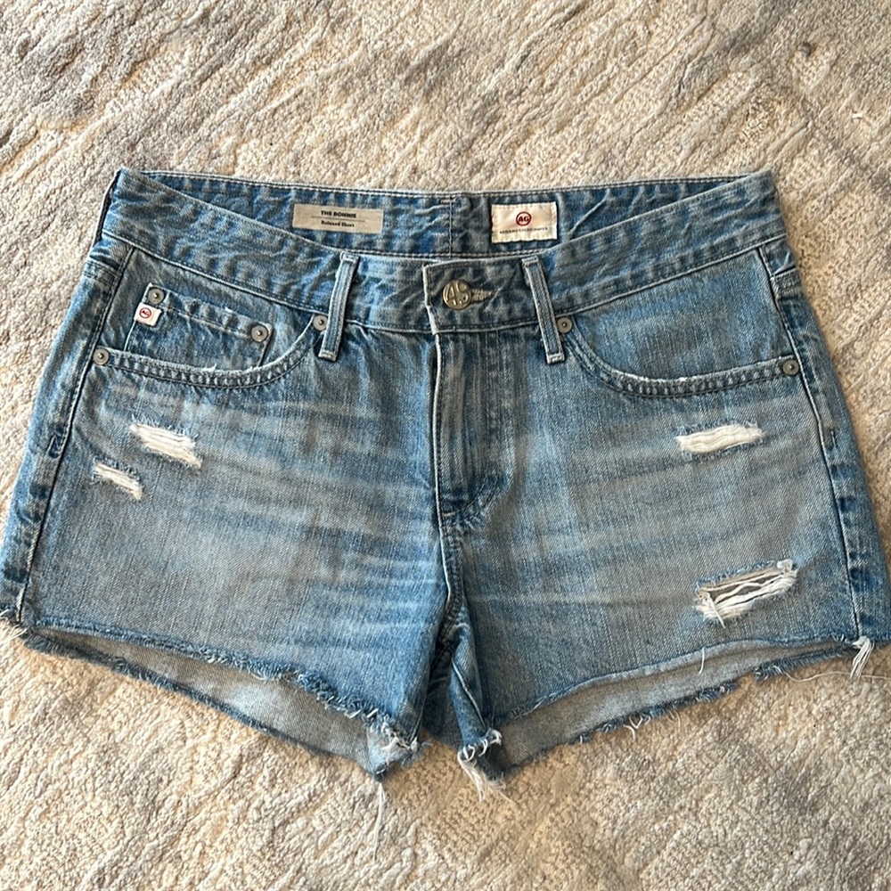 Bonnie Relaxed Denim Shorts by AG